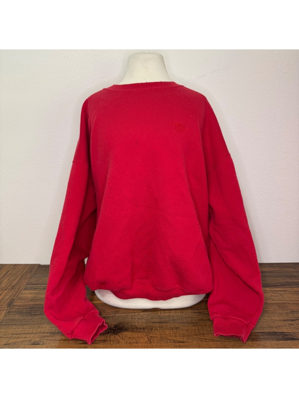 Vintage JCPenney USA Olympic Red Crewneck Sweatshirt XL